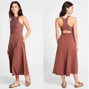 Athleta Winona Midi Support Hearth Rose Dress Size XS